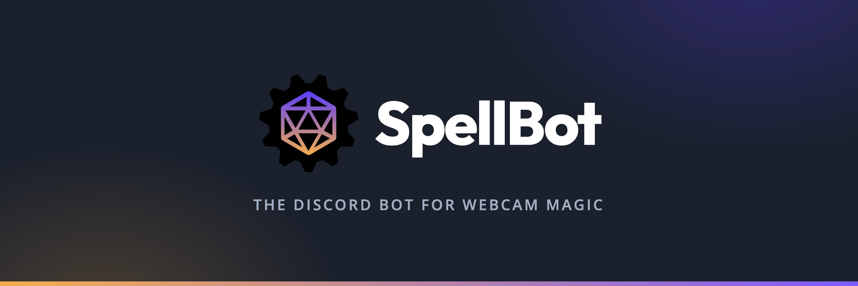 SpellBot banner: the wordmark above the tagline The Discord bot for Webcam Magic